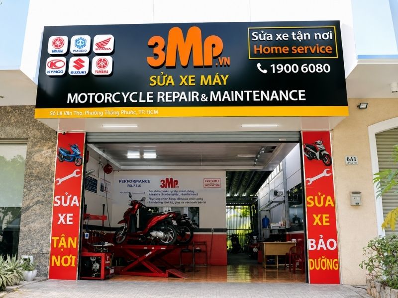 Mẫu bảng hiệu sửa xe m&aacute;y đẹp