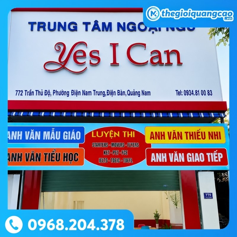 Bảng Hiệu Trung Tâm Ngoại Ngữ