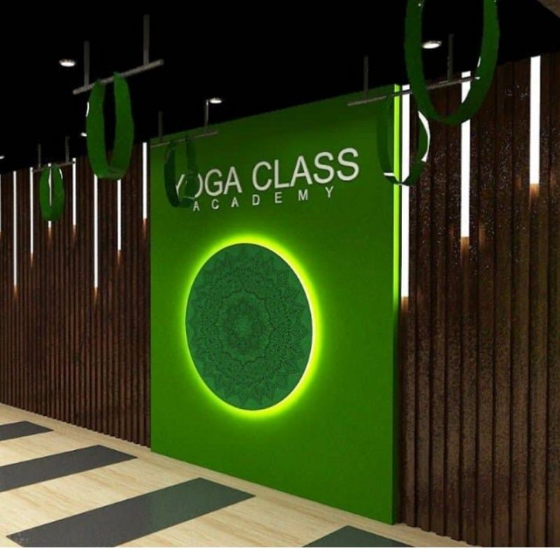 Mẫu background sảnh chờ cho ph&ograve;ng yoga