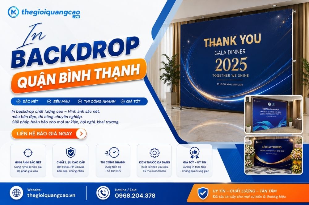 In Backdrop Bình Thạnh Giá Rẻ, Lấy Liền & Trọn Gói A-Z