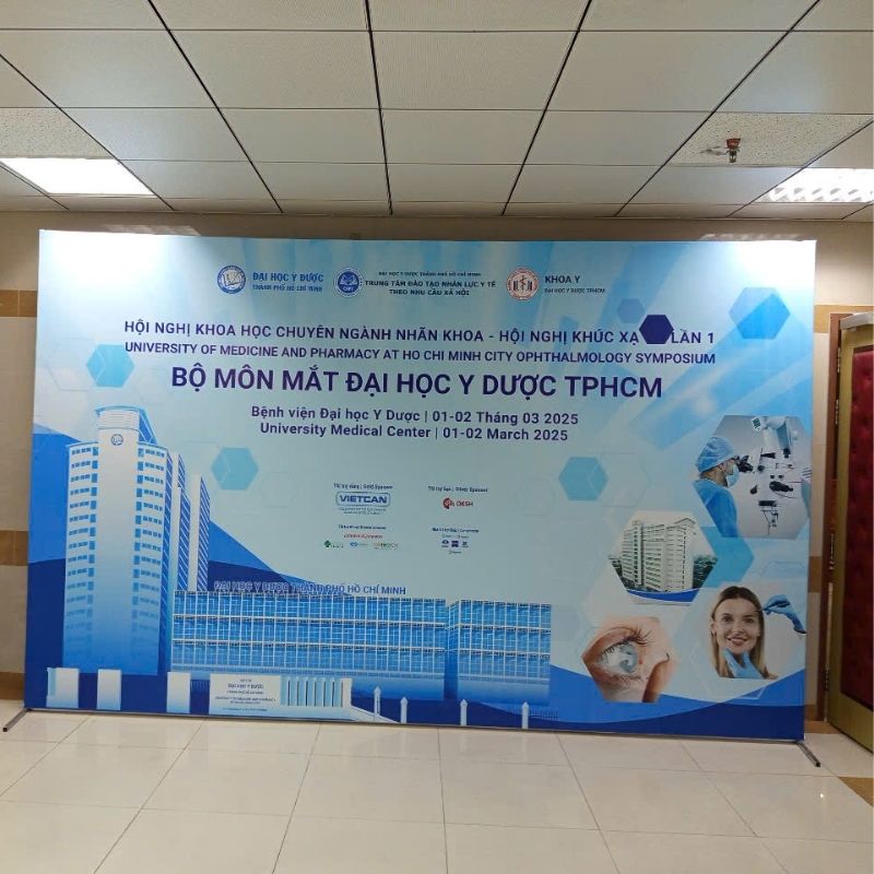 Dự án in backdrop hội nghị khoa học chuyên ngành nhãn khoa