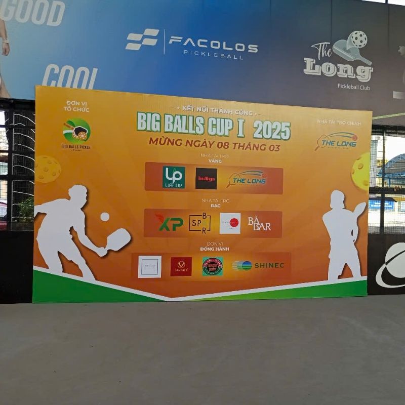 Dự án thiết kế thi công backdrop pickleball