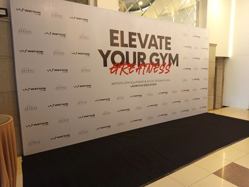 Dự án in backdrop quận bình thạnh cho Watson Gym
