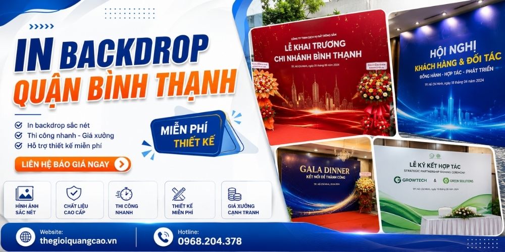 In Backdrop Bình Thạnh Giá Rẻ, Lấy Liền & Trọn Gói A-Z