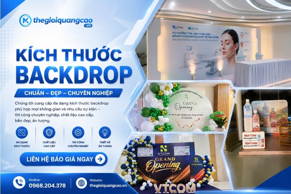 Kích Thước Backdrop Chuẩn Nhất Cho Mọi Sự Kiện