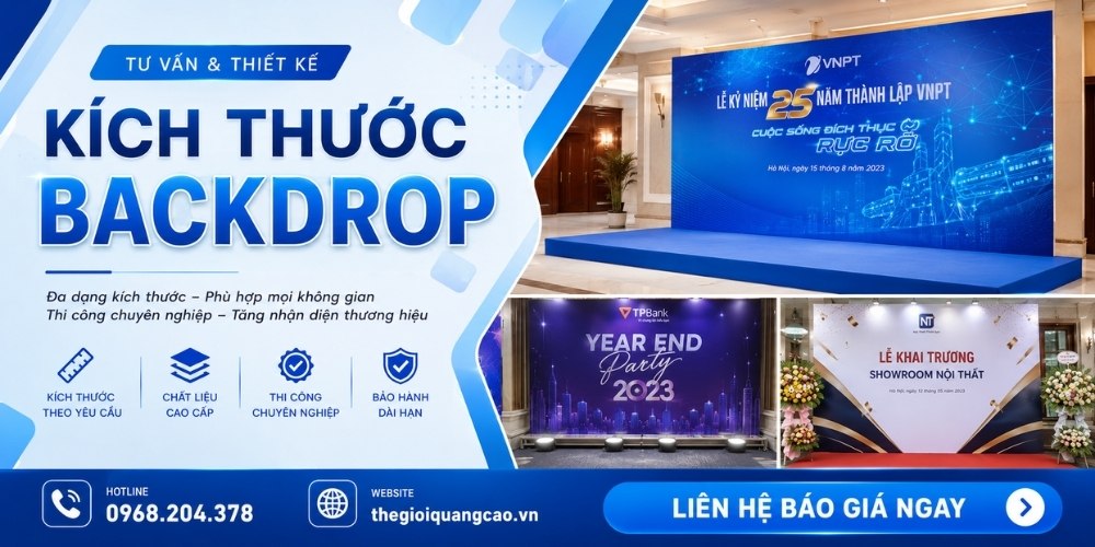 Kích Thước Backdrop Chuẩn Nhất Cho Mọi Sự Kiện