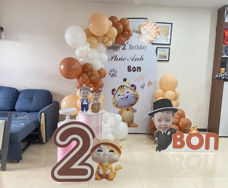 Kích thước backdrop thôi nôi