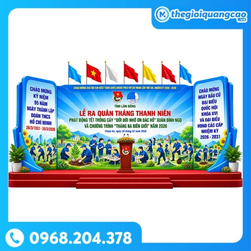 Backdrop Đoàn Thanh Niên