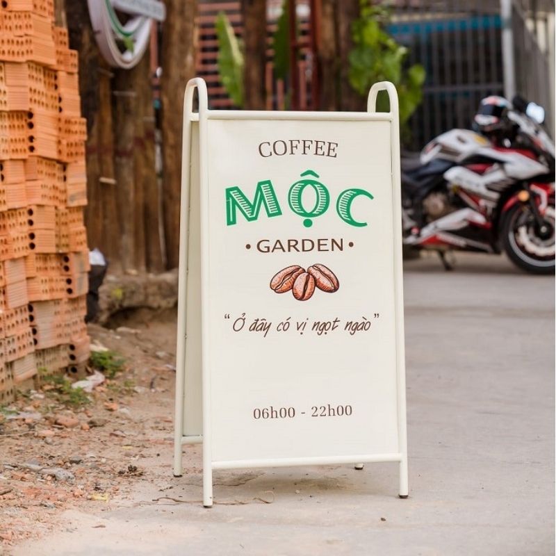 Mẫu bảng hiệu nhỏ dạng đứng