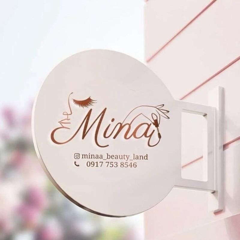 Mẫu bảng hiệu treo tường cho tiệm spa
