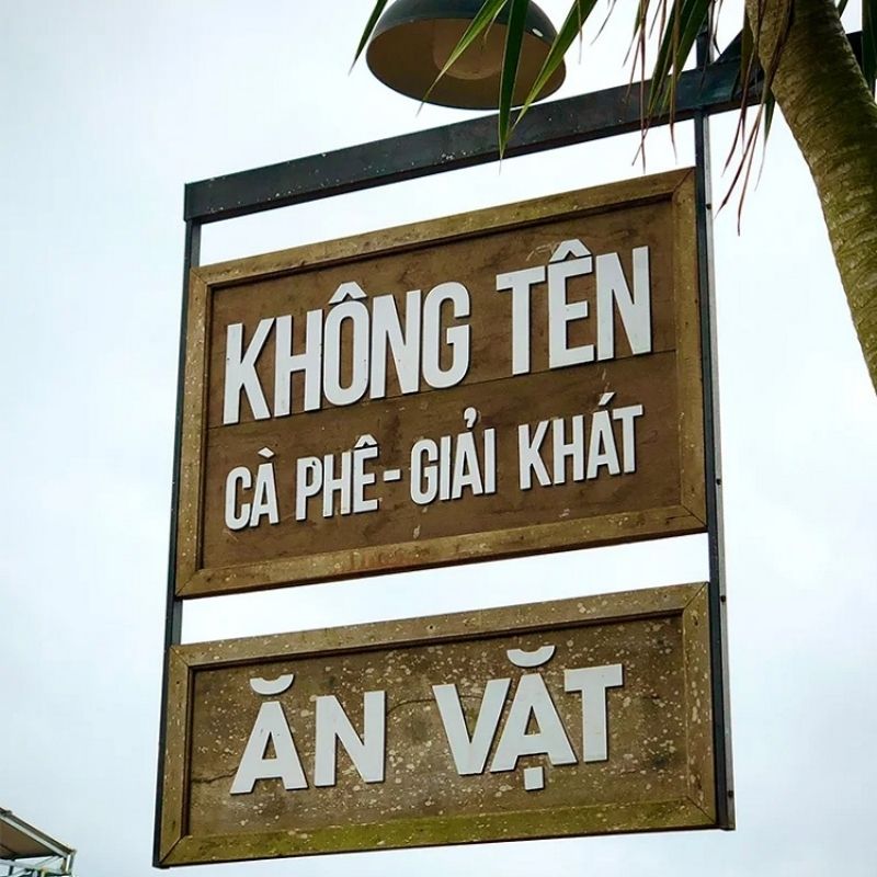 Bảng hiệu gỗ treo
