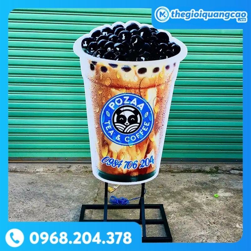 Hộp Đèn Ly Trà Sữa