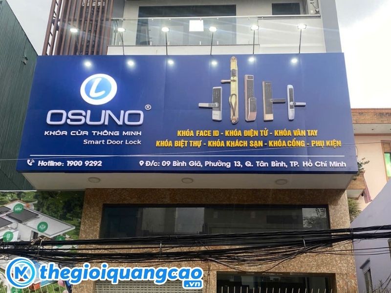 Dự án làm bảng hiệu alu công ty Osuno
