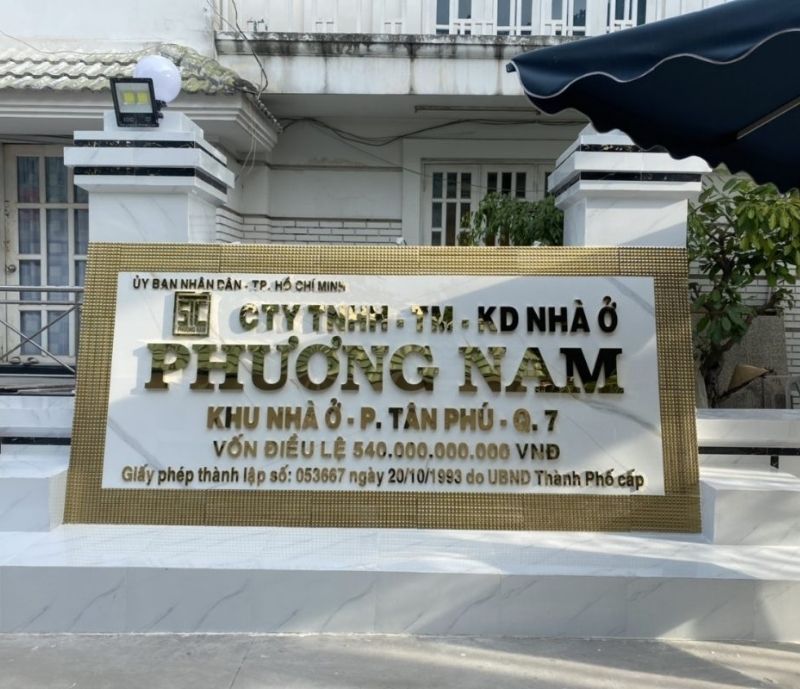 Dự án làm bảng hiệu quảng cáo quận 7 cho công ty Phương Nam