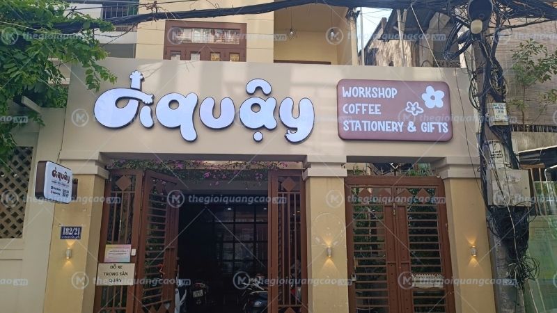 Dự án làm bảng hiệu quán cafe đi quậy