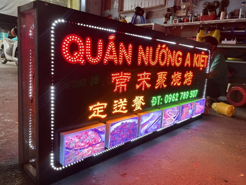 Mẫu bảng hiệu hộp đèn LED
