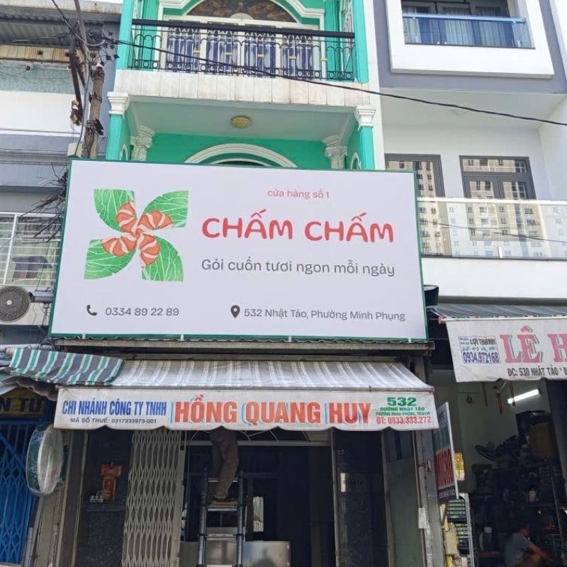 Mẫu bảng hiệu bạt hiflex cho cửa hàng gỏi cuốn