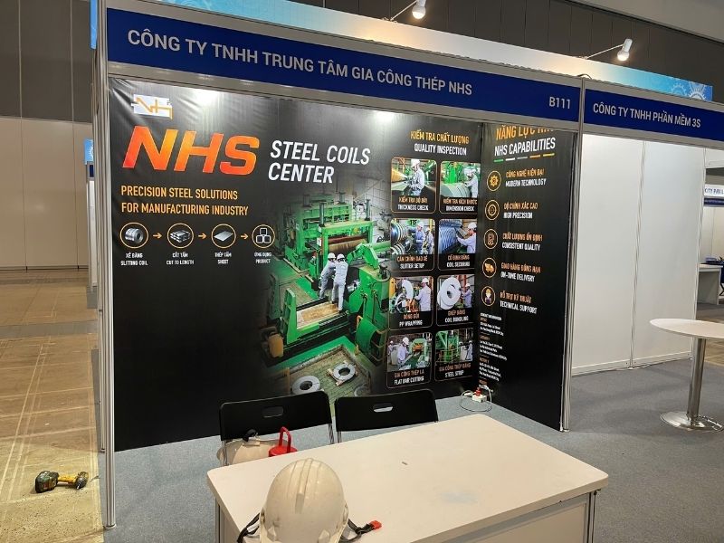  Dự án thiết kế thi công gian hàng triển lãm công ty gia công thép NHS