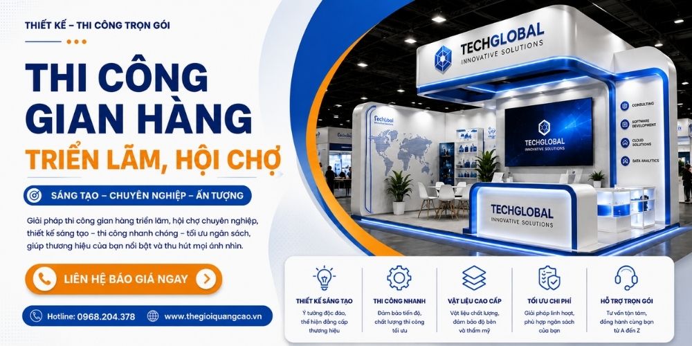 Thiết Kế Thi Công Gian Hàng Triển Lãm, Hội Chợ Trọn Gói TPHCM