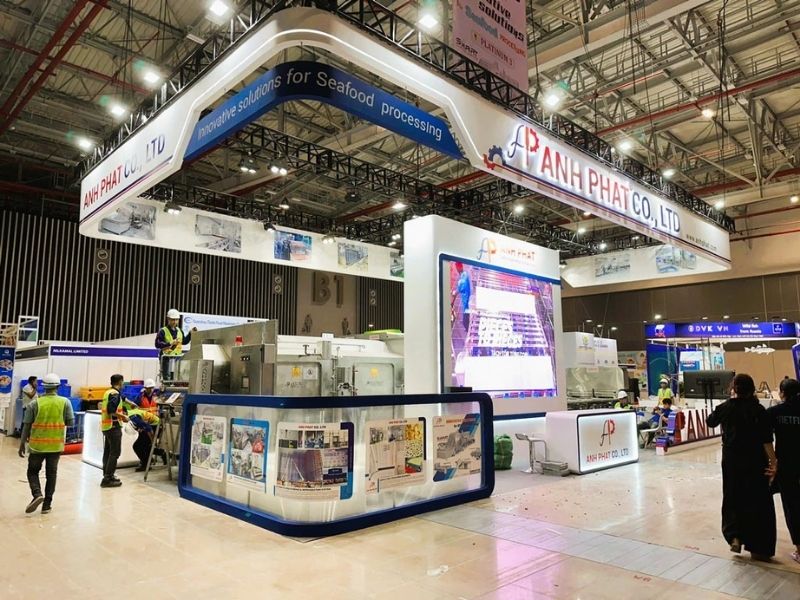 Thi công gian hàng hội chợ dạng đảo độc lập