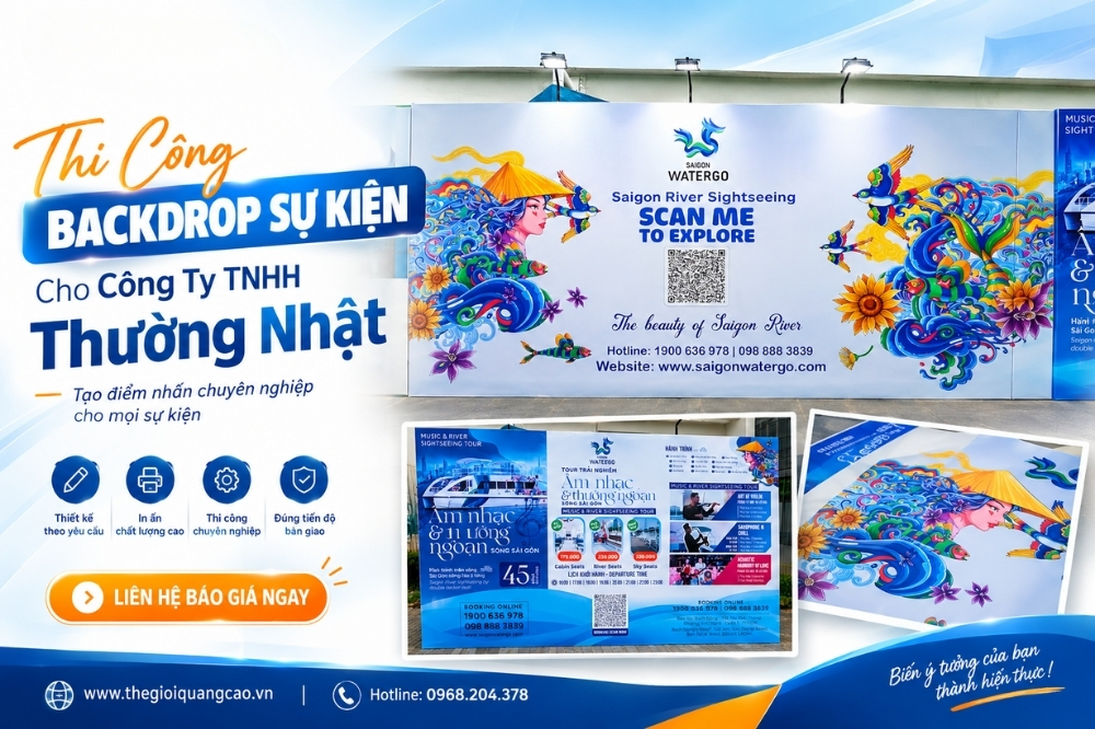 Thi Công Backdrop Sự Kiện Cho Công Ty TNHH Thường Nhật
