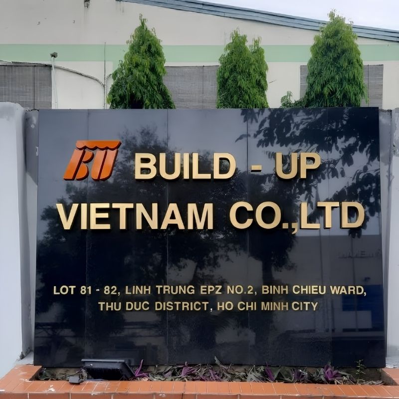 Bảng hiệu c&ocirc;ng ty l&agrave;m bằng đ&aacute; kết hợp chữ nổi
