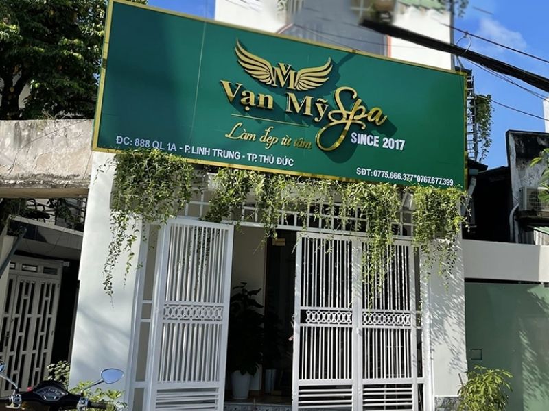 Mẫu bảng hiệu vạn mỹ spa