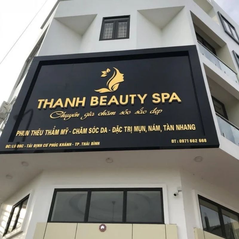 Mẫu thiết kế bảng hiệu spa beauty