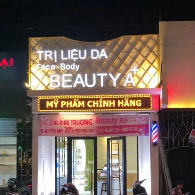 Bảng LED l&agrave;m biển phụ cho tiệm spa