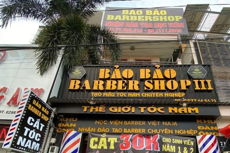 Mẫu bảng hiệu t&oacute;c nam barber