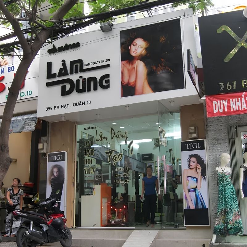 Mẫu bảng hiệu hair salon l&acirc;m dũng