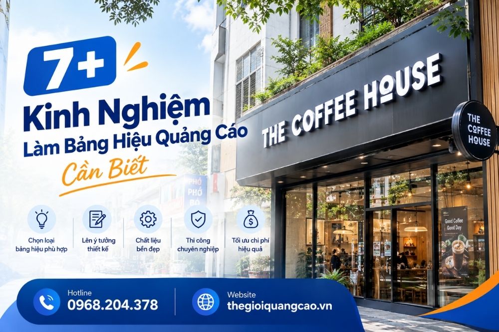 7+ Kinh Nghiệm Làm Bảng Hiệu Quảng Cáo Cần Biết