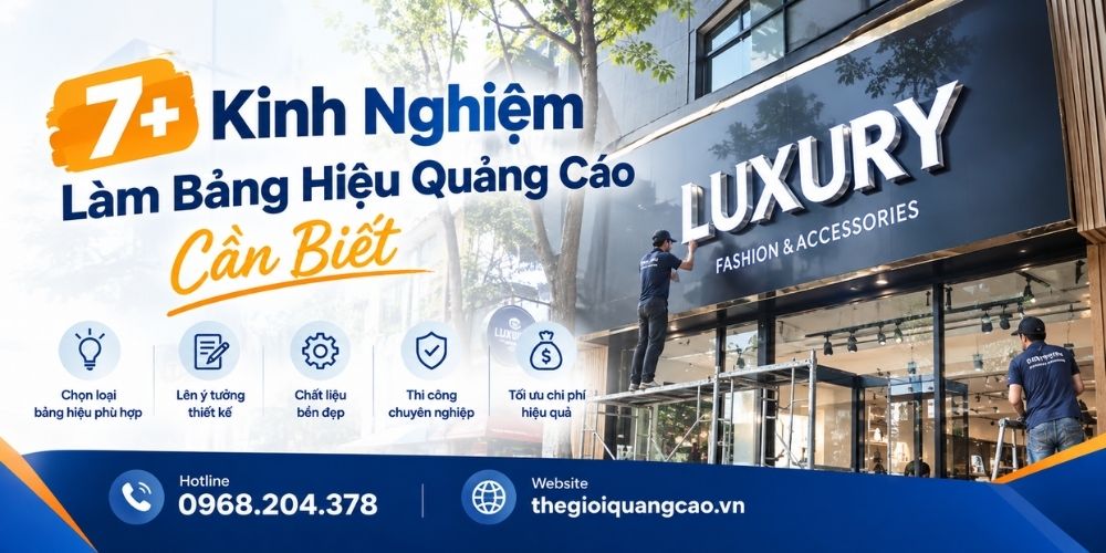 7+ Kinh Nghiệm Làm Bảng Hiệu Quảng Cáo Cần Biết