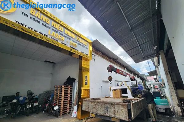   Xưởng in ấn của công ty Thế Giới Quảng Cáo