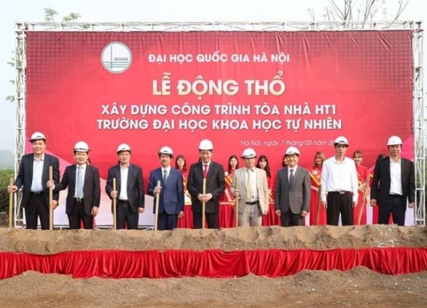 Mẫu bakcdrop lễ động thổ x&acirc;y dụng c&ocirc;ng tr&igrave;nh