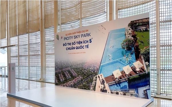 Ph&ocirc;ng nền sự kiện giới thiệu dự &aacute;n picity sky park