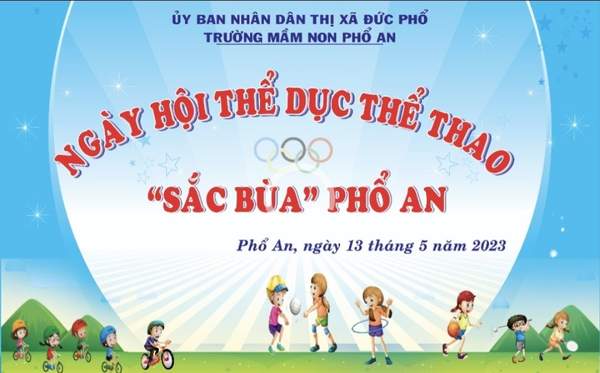 Thi c&ocirc;ng backdrop ng&agrave;y hội thể thao gi&aacute; rẻ