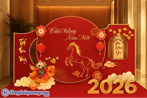 In backdrop tất ni&ecirc;n gi&aacute; rẻ lấy liền