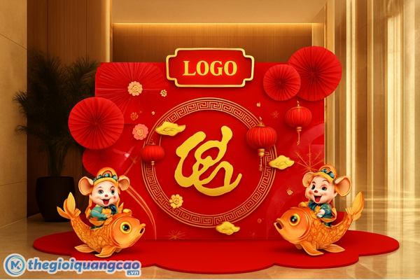 L&agrave;m backdrop tất ni&ecirc;n đẹp, chất lượng tại Thế Giới Quảng C&aacute;o