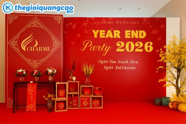 Xu hướng thiết kế backdrop tết 2026