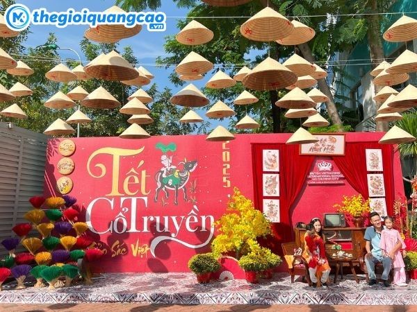 Dịch vụ in backdrop tất ni&ecirc;n TPHCM