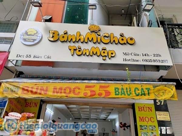 Mẫu bảng hiệu b&aacute;nh m&igrave; chảo T&ograve;n Mập