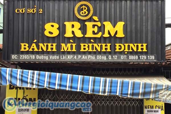 Mẫu bảng hiệu b&aacute;nh m&igrave; b&igrave;nh định