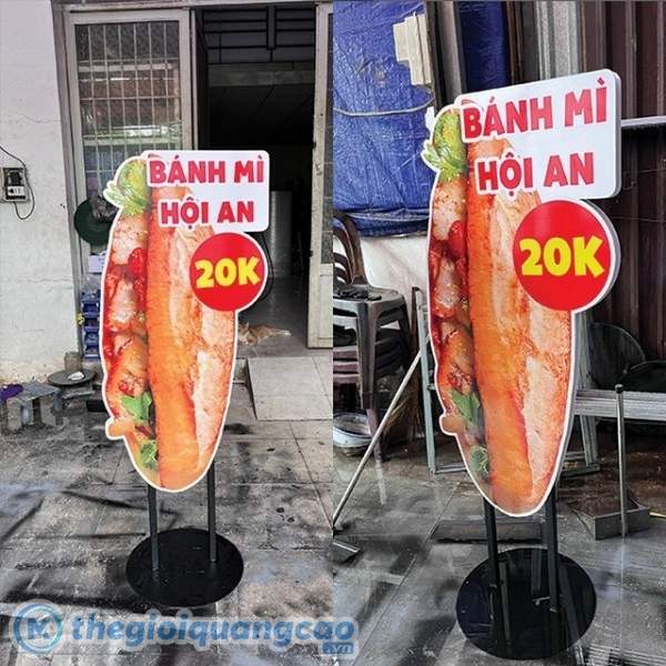 Mẫu bảng hiệu đứng, biển vẫy b&aacute;nh m&igrave;
