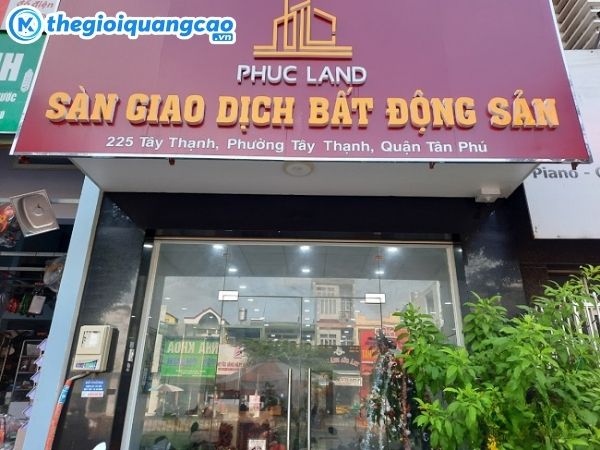  Mẫu bảng hiệu quảng cáo sàn giao dịch bất động sản Phuc Land 