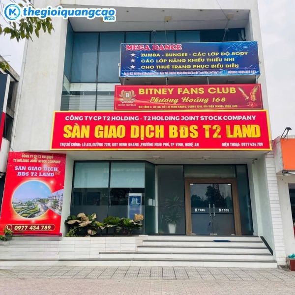  Mẫu bảng hiệu bất động sản cho T2 Land 