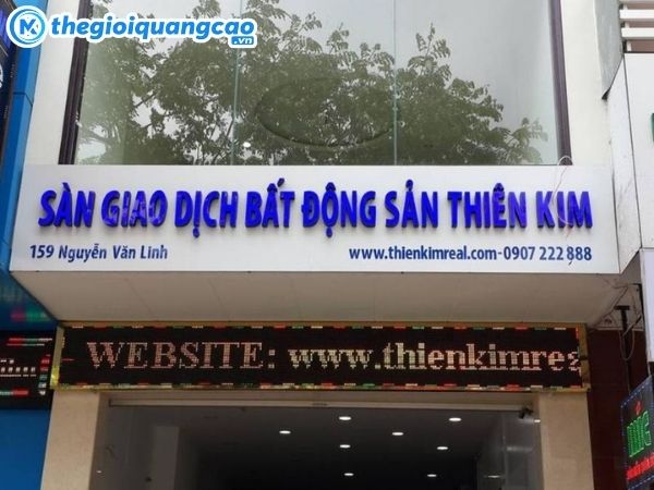 Các loại bảng hiệu bất động sản – bảng hiệu bạt hiflex, chữ nổi giá rẻ bền