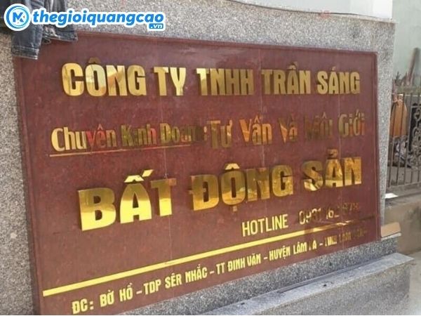 Thiết kế bảng hiệu bất động sản uy tín, chất lượng