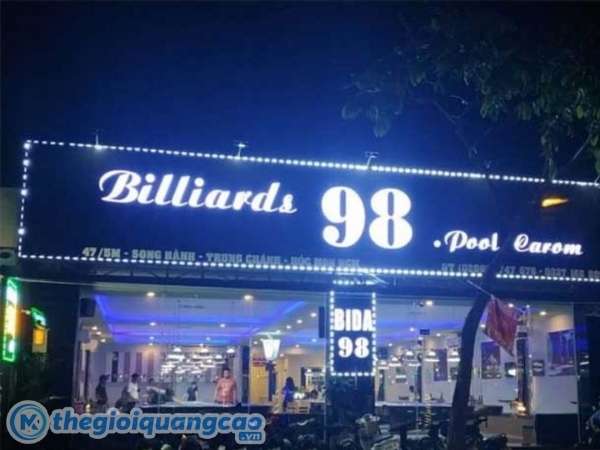 L&agrave;m bảng hiệu bida đ&egrave;n led