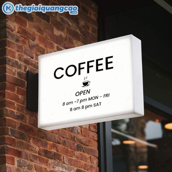 Biển hiệu quảng c&aacute;o qu&aacute;n c&agrave; ph&ecirc; đẹp